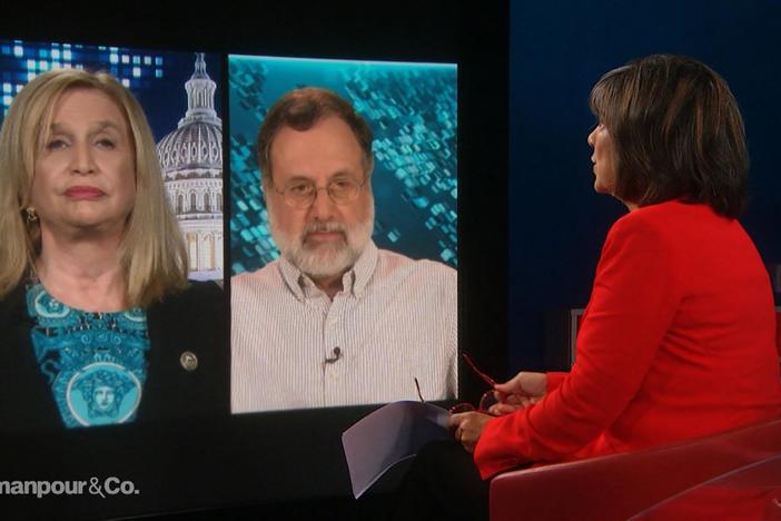 Christiane Amanpour interviews David Kaplan & Carolyn Maloney.