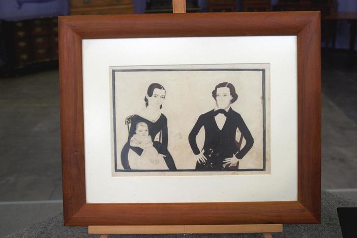 Appraisal: 1845 Jane Anthony Davis Portraits, in Vintage San Fransisco.