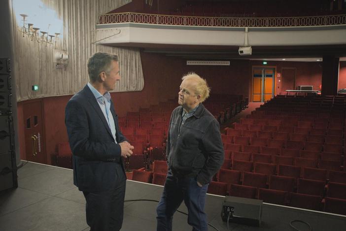 Toby Jones visits the very stage his grandmother performed on in Northern France in 1940.