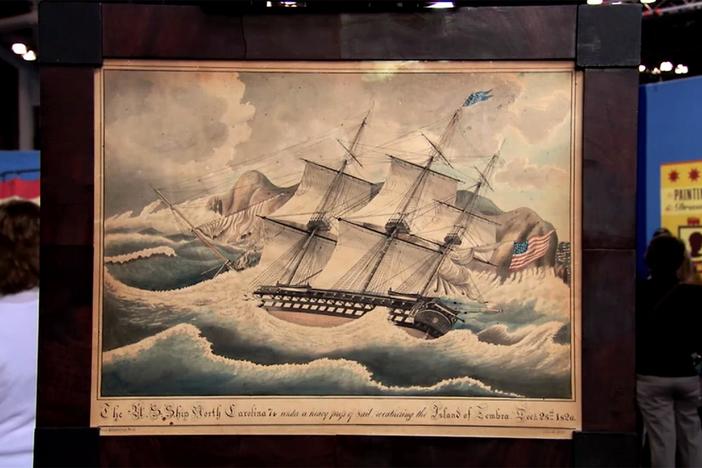 Appraisal: 1833 Joseph Goldsborough Bruff Watercolor, from New York City, Hour 3.