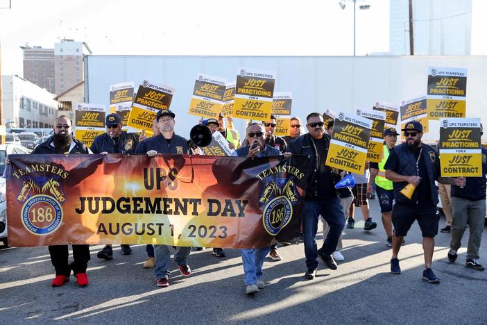 UPS and unionized workers resume negotiations a week before strike deadline