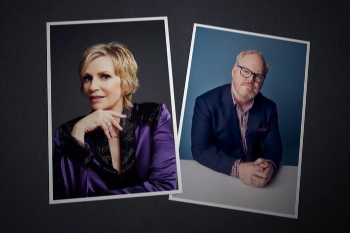 Henry Louis Gates, Jr. explores the roots of actor Jane Lynch and comedian Jim Gaffigan.