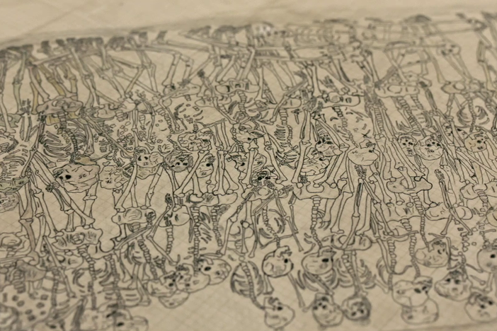 Archaeologists investigate Cahokian human sacrifice.