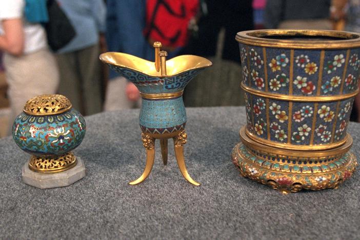 Appraisal: Chinese Cloisonné Vessels, from Vintage New York.