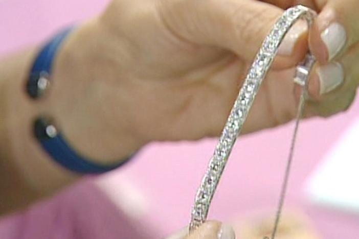 Appraisal: Waslikoff & Sons Diamond Bracelet, ca. 1940, in Vintage Savannah.