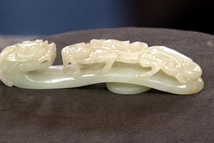 Appraisal: 18th C. Chinese Jade Belt Hook, from Vintage Milwaukee.