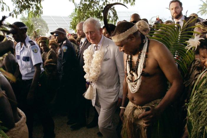 Prince Charles visits Vanuatu where he is proclaimed a High Chief.