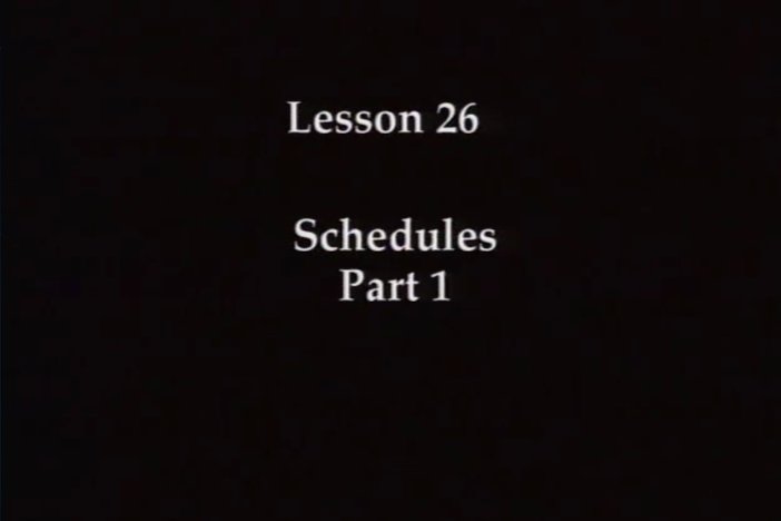 L26: The topic covered is schedules and activities. Writing practice covers the hiragana: