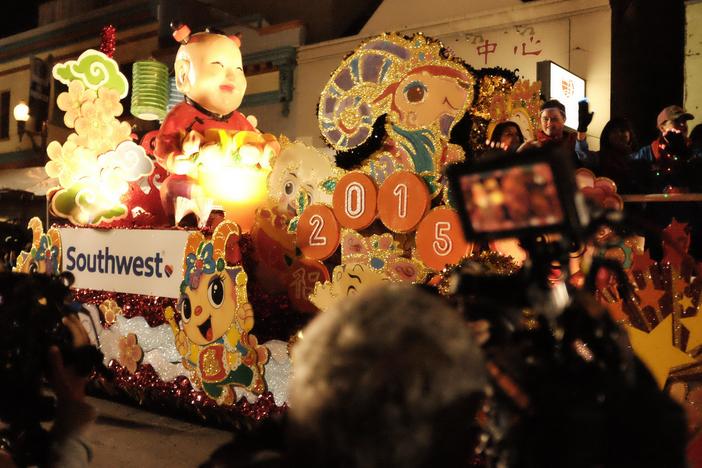 Corey Chan talks about symbolism of various objects in the Chinese New Year parade
