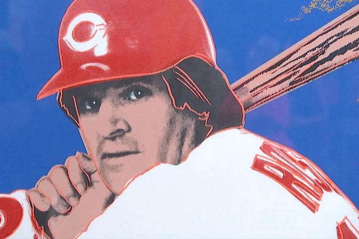 Appraisal: 1985 Warhol "Pete Rose" Screen Print , from Boise Hour 1.