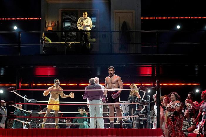 The cast of "Champion" perform an excerpt of "Seventeen Blows."