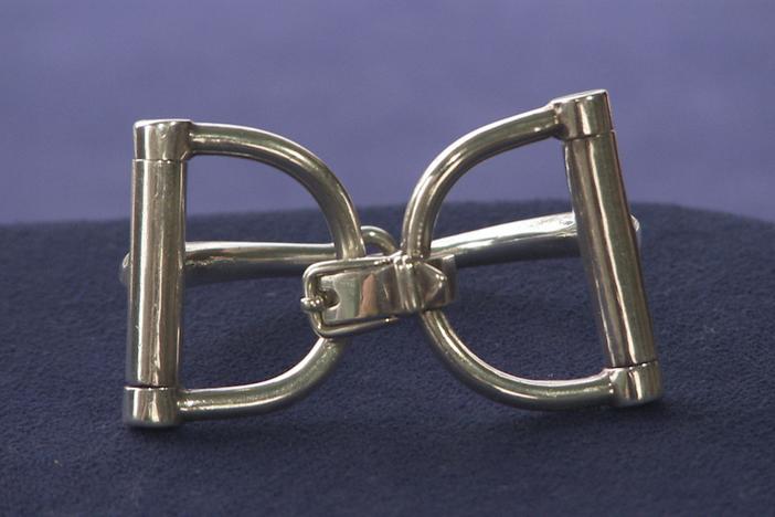 Appraisal: Hermès Silver Snaffle Bit Bracelet, ca. 1965