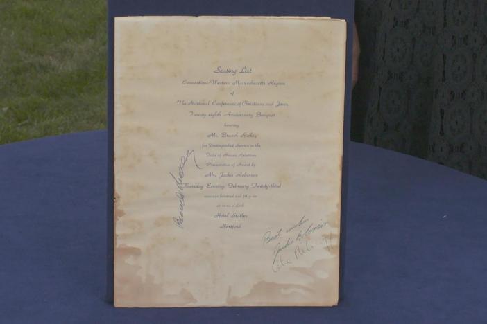 Appraisal: 1956 Branch Rickey & Jackie Robinson-signed Program