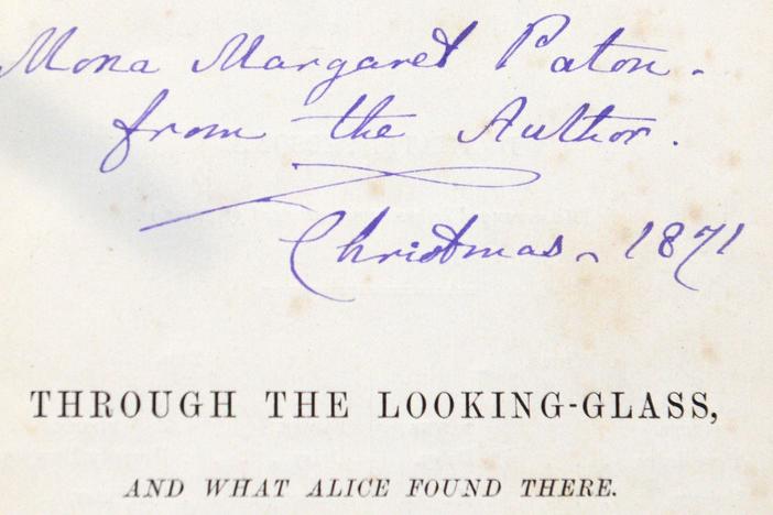 Appraisal: 1871 Lewis Caroll "Through The Looking Glass," from Indianapolis Hour 2
