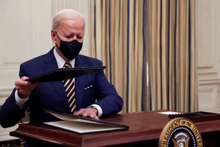 Biden aims to counteract the economic damage wrought by COVID-19