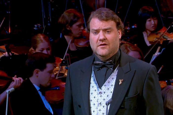 Welsh carol “Suo Gân,” featuring opera star Bryn Terfel.