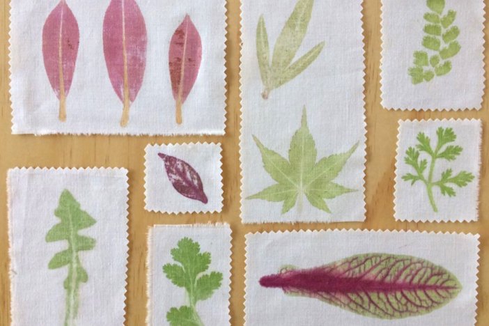 Create unique designs using natural elements like leaves and flowers.