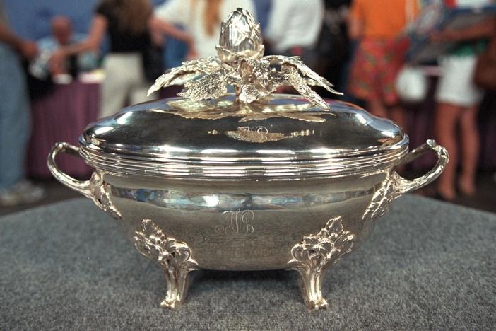 Appraisal: 1774 Louis XVI Silver Soup Tureen, from Vintage Boston.