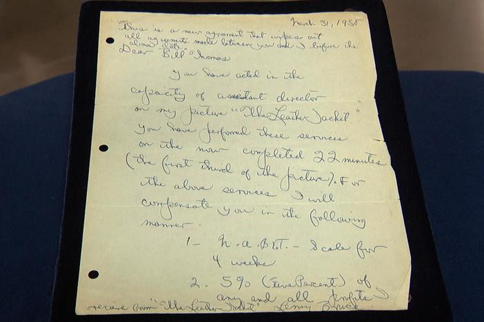 Appraisal: 1958 Lenny Bruce Signed Contract, from Junk in the Trunk 6.