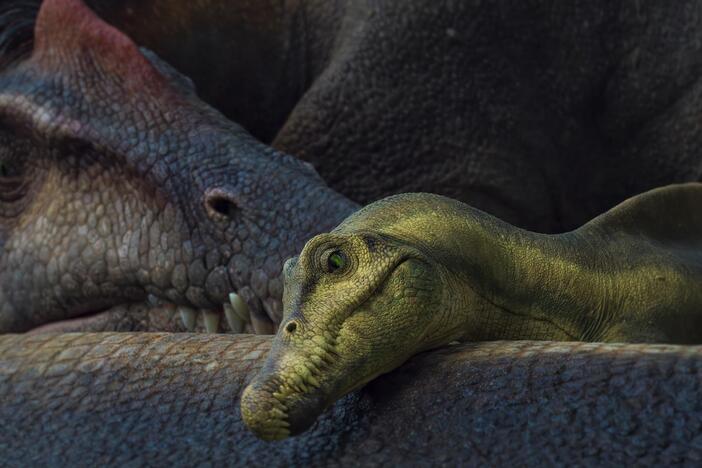 A Spinosaurus struggles to keep his family alive in the deadliest place in Earth’s history.
