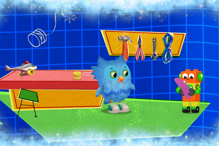 O the Owl imagines he can fix lots of different toys!