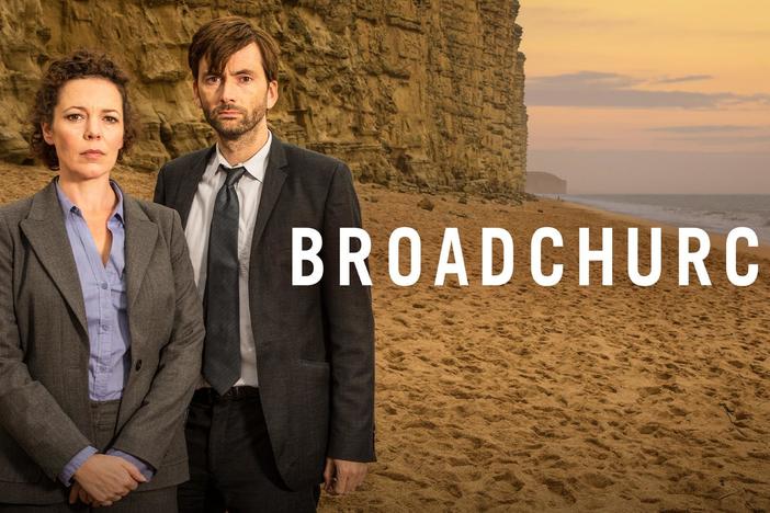 A murder puts Broadchurch in the full glare of the media.