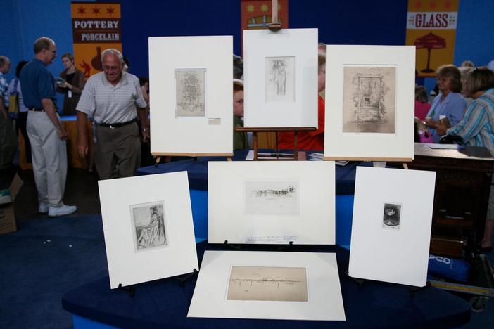 Appraisal: James McNeill Whistler Etchings & Drypoints