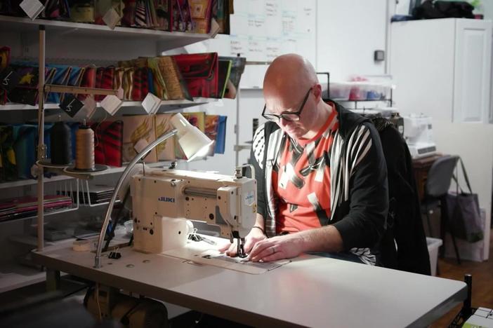 Rhode Island artist fuses design and accessory to create art you can carry
