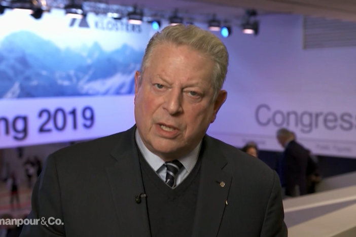 Former Presidential Candidate Al Gore joins the program from Davos.