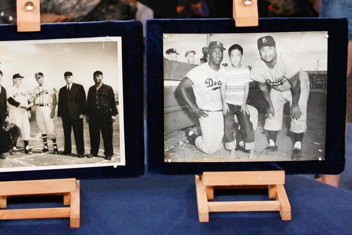 Jackie Robinson & Roy Campanella Signed Photograph from Palm Springs Hour 3.