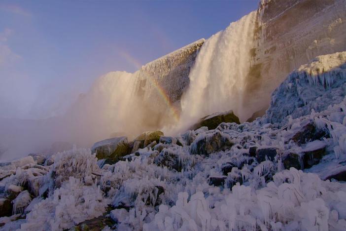 From fall to winter, watch as Niagara Falls transforms with the seasons.