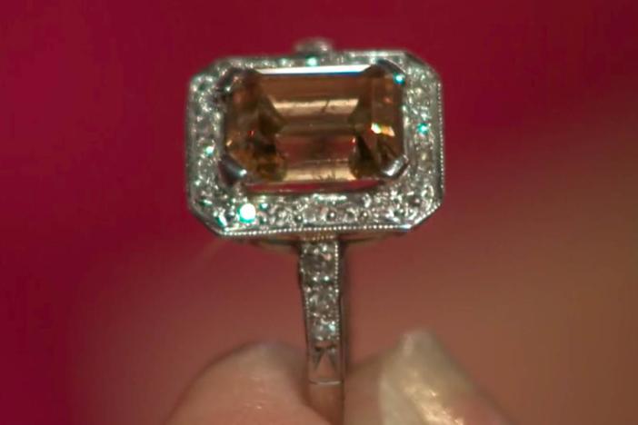 Appraisal: Tiffany Brown Diamond Ring, ca. 1920