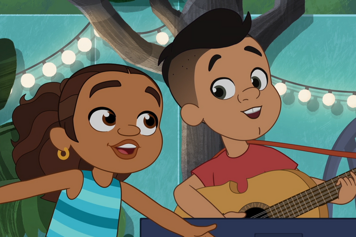 Alma & Eddie sing their song about what they love in Puerto Rico for their family.