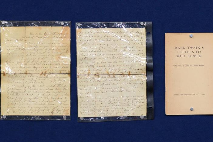 Appraisal: 1866 Samuel Clemens Letter, from Austin, Hour 3.