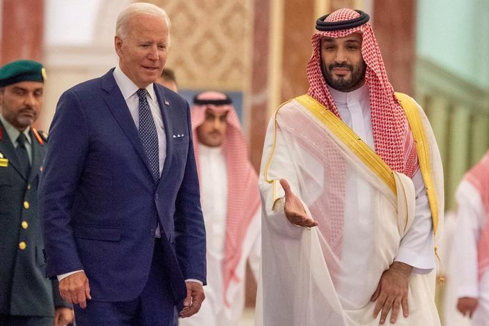 Biden meets with Saudi leader accused of orchestrating journalist's murder
