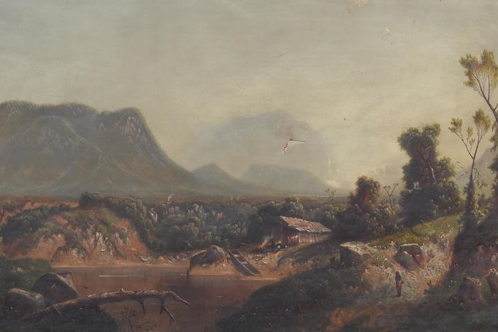 Appraisal: 1875 W.S. Young Landscape Oil, from Charleston, Hour 3.