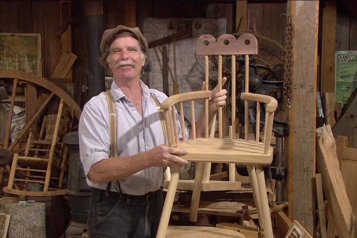 The challenge of the Welsh stick chair continues as Roy shapes spindles and backs.