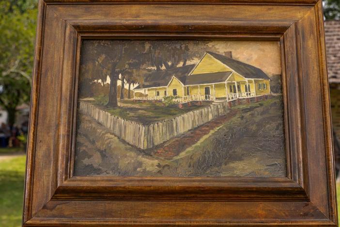 Appraisal: 1969 George Rodrigue 'House in Washington' Oil