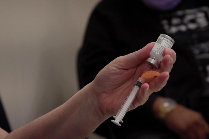 Dr. Kinsell runs a COVID vaccine clinic for elderly residents of Clay County.