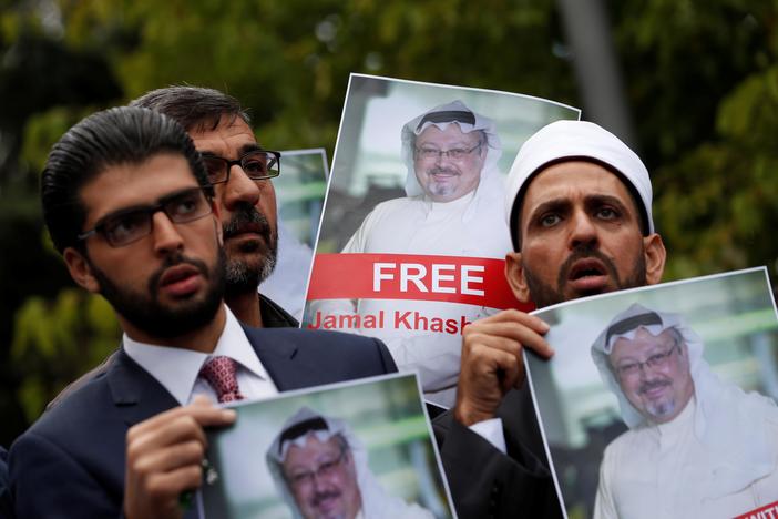 President Trump says he’ll meet with the fiancee of Jamal Khashoggi.