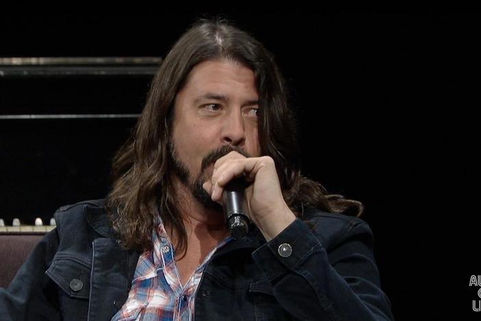 Dave Grohl of the Foo Fighters talks with ACL's Terry Lickona.