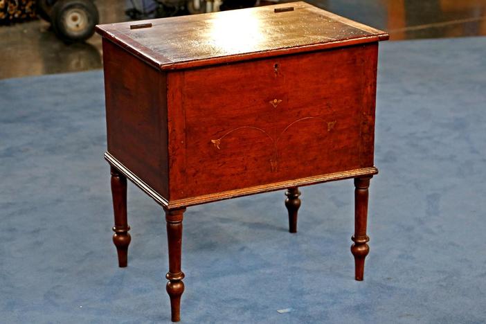 Appraisal: Sugar Chest with Added Inlay, ca. 1830, from Knoxville Hour 1.