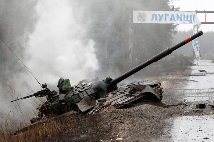On the ground in Ukraine: mass exodus, bomb shelters