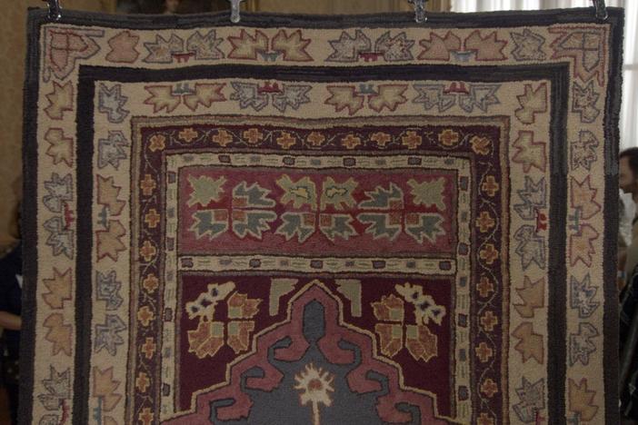 Appraisal: American Hook Rug, ca. 1920, from Newport, Part 1.