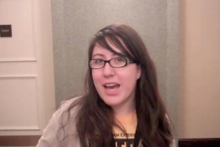 Maricela Aguilar describes the variety of causes important to her fellow Student Riders.