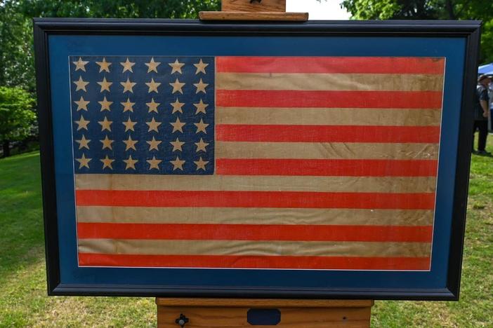 Appraisal: 36-Star United States Parade Flag, ca. 1866
