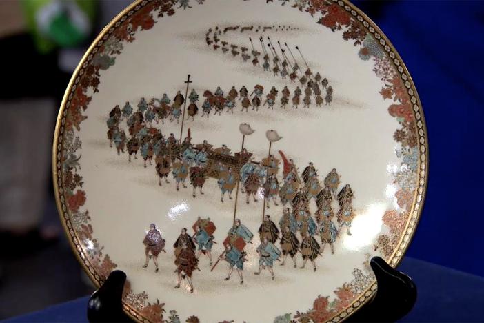 Appraisal: Yabu Meizan Satsuma Plate, ca. 1890, from New York City, Hour 2.