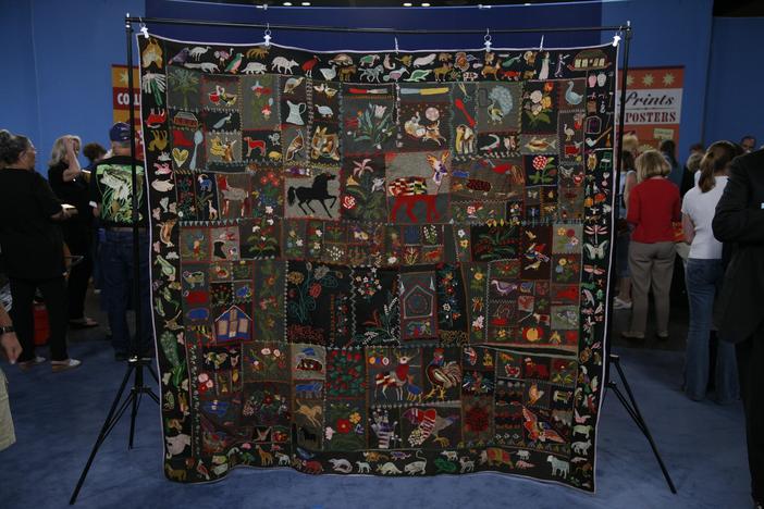 Appraisal: Animal Crazy Quilt, ca. 1900 from Special: Somethings Wild.