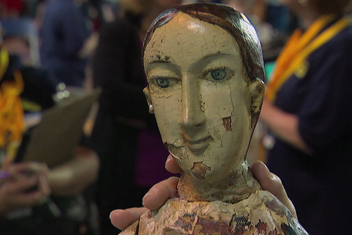Appraisal: Spanish Colonial Santos Figure, ca. 1850, in Celebrating Latino Heritage