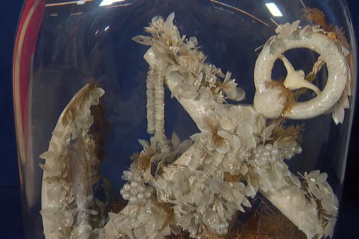 Appraisal: Late 19th-Century Fish Scale-decorated Anchor with Dome, from Cleveland Hr 3.